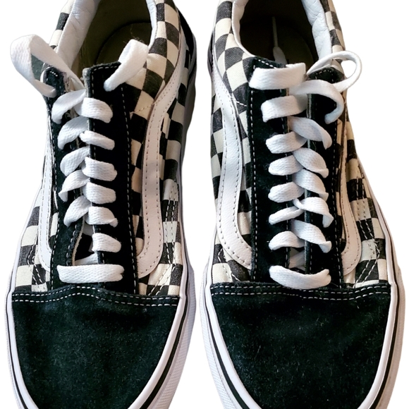 Unisex Old Skool Checkered Vans - Picture 4 of 12